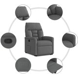  Naslonjač na podizanje od tkanine tamnosivi | shoptok.hr