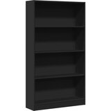 Maison Chic Knjižna omara - Knjižni regal črna 80x24x143 cm inženirski les, (21725977) | Shoptok.si
