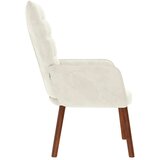 vidaXL Relaksacijski stol Cream Velvet | Shoptok.si
