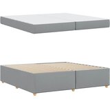  Krevetna konstrukcija Svijetlo siva 200 x 200 cm tkanina | shoptok.hr