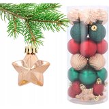 Molarem Home Set od 32 božićne kuglice u klasičnim blagdanskim bojama | shoptok.hr