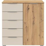 Boxxx KOMODA, barve šampanjca, hrast artisan | Shoptok.si