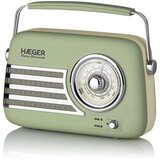 Haeger RB-GRE.001A RETRO FM RADIO BLUETOOTH, USB, AUX 5W ZELENI | Eponuda.com