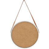  Zidno ogledalo s trakom 50 cm srebrno | shoptok.hr