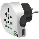 q2power Adapter, Putni, Univerzalni Sa USB-om, WORLD TO EUROPE USB | Eponuda.ba