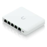 Ubiquiti 5-port 2.5G switch that can be powered with PoE or a USB-C adapter; 4x 2.5 GbE ports, 2.5 GbE PoE input port for power - USW-FLEX-2.5G-5-EU Cene