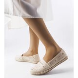 Gemre Beige openwork espadrilles Augusta | shoptok.hr