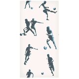  Tapeta - Football Characters - Action and movement in silhouettes on a light background. 50x1000 Vodootporna | shoptok.hr