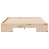 vidaXL Posteljni okvir Rjava 120 x 200 cm Trdna borovina | Shoptok.si