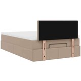 vidaXL Okvir kreveta s madraca cappuccina 120x190 cm od umjetne kože | shoptok.hr