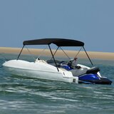 vidaXL Tenda bimini s 2 luka crna 179 x 156 x 93 cm Cijene