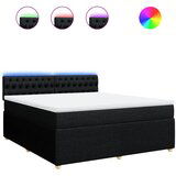 Maison Chic Box spring postelja - Vzmetna postelja z vzmetnico črna 180x200 cm blago SL11317, (21884665) | Shoptok.si