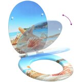  Toaletna sjedala s mekim zatvaranjem 2 pcs Morska školjka | shoptok.hr