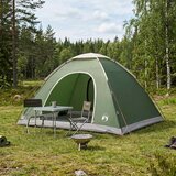 Kamping šator s krovom Zelena 335 x 275 x 180 cm Cijene