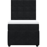  Box spring krevet s madracem crni 90x190 cm baršunasti | shoptok.hr