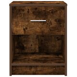  Noćni ormarići 2 kom s ladicama dimljeni hrast 40x34x50 cm | shoptok.hr