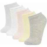Defacto Women's Cotton 5 Pack Short Socks