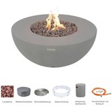 Gardenson Miza Z Ognjiščem Roca, Svetlo Siva | Shoptok.si