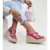 Gemre Dark pink wedge sandals Mara | Shoptok.si