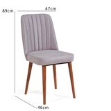 Hanah home trpezarijska stolica vina sandalye soho walnut | ePonuda.com