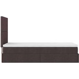 vidaXL otomanski okvir kreveta s madraca tamnosmeđi 90x190cm tkanine | shoptok.hr