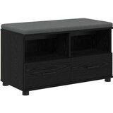  Haldna klop z blazino s predalom Črna Orehovina 80 x 38 x 46 cm, (5000155718) | Shoptok.si