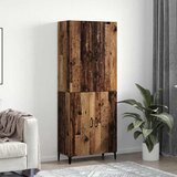 vidaXL Highboard 2 pcs Staro drvo 69.5 x 34 x 180 cm Konstruirano drvo Cijene