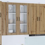  Zidni stakleni ormarić Umjetnički hrast 40 x 31 x 100 cm | shoptok.hr