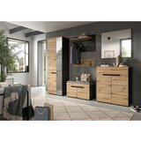 MID.YOU Garderobna Omara Canu, Temno Siva, Barva Hrasta | Shoptok.si