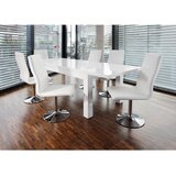 MID.YOU JEDILNA MIZA, bela, visoki sijaj | Shoptok.si