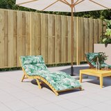vidaXL Blazina za ležalnik vzorec listov 180x60x3 cm oxford tkanina Cene