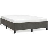 The Living Store Posteljni okvir temno siv 140x190 cm žamet - Posteljni Okvir, (21488742) | Shoptok.si