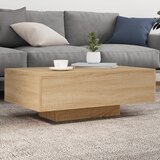 vidaXL Stolić za kavu s LED svjetlima boja hrasta sonome 85x55x31 cm | shoptok.hr