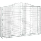 Obokane gabion košare 9 kosov 200x30x140/160cm pocinkano železo, (20798913) | Shoptok.si