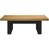 vidaXL Klubska mizica NOAIN z nogami v obliki črke U trdna borovina | Shoptok.si