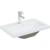 vidaXL Vgradni umivalnik s pipo 61x39x18 cm keramičen bel, (21409370) | Shoptok.si