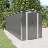 vidaXL Vrtna lopa svetlo siva 192x606x223 cm pocinkano jeklo Cene