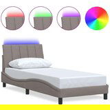  Okvir za krevet bez madraca smeđesivi 90x200cm od tkanine | shoptok.hr