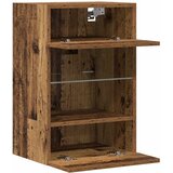  Zidni ormarići s LED svjetlima za TV 2 kom Staro drvo 40x30x60,5cm | shoptok.hr