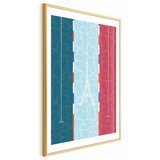  Plakat - Illustration of a Pool Against the French Flag 21x30 Zlatni okvir s margom | shoptok.hr