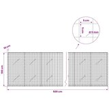  Gabion s žicom debljine 5 mm i mrežom 5x5 cm 500x10x100 cm - 10 cm 100 cm 500 cm | shoptok.hr