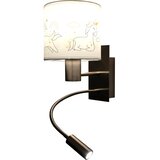 Brilagi LED fleksibilna lampa BOBO 1xE27/25W/230V + LED/3W m. hrom/bela/jednorozi | Eponuda.com