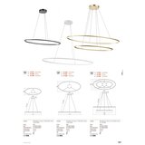  Redo 01-3339 - LED prigušiva luster na lanku LEO LED/48W/230V crna | Eponuda.com