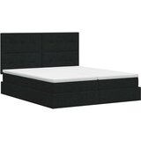  s od storage s uzglavljem Crna 200 x 200 cm Tkanina | shoptok.hr