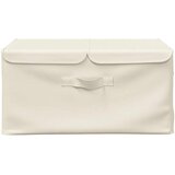  Kutija za pohranu od tkanine 50 x 30 x 25 cm krem | Eponuda.com