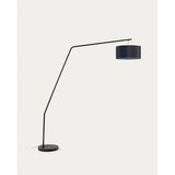 Kave Home Crna stojeća svjetiljka s tekstilnim sjenilom (visina 221,5 cm) Ciana – | shoptok.hr