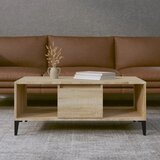 vidaXL Klubska mizica sonoma hrast 90x50x36,5 cm inženirski les | Shoptok.si