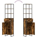  Kupaonski ormar Dimni hrast 40 x 30 x 180 cm Konstruirano drvo | shoptok.hr
