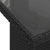  7-dijelni set vrtnih sofa od poliratana s jastucima crni | shoptok.hr