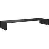 The Living Store Stojalo za TV / ekran stekleno črno 100x30x13 cm - TV Stojalo, (21493891) | Shoptok.si